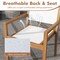 Costway Stackable Dining Chair Set of 2/4 with Wear-resistant Fabric & Breathable Backrest